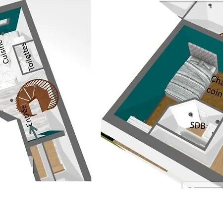 Duplex Confort - Circuit 24h - Pole Sante Sud - Centre Des Expositions - Technoparc דירה לה מאנש